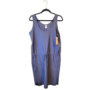 Kari Traa Women's Dusty Blue Moon Ruth Tank Dress Size L NWT